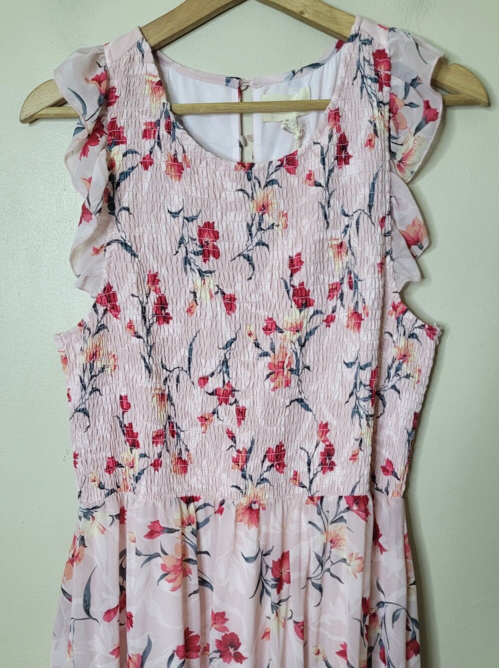Melloday Tiered Floral Chiffon Sleeveless Maxi Dress Size XL NWT - Picture 3 of 11